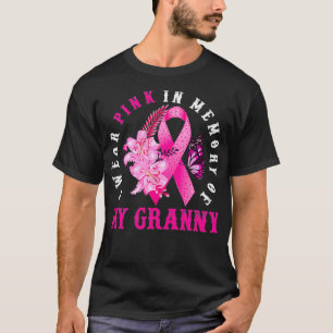 Camiseta Eu Visto Rosa Na Memória Da Minha Avó Cancer De 