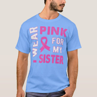 Camiseta Eu Visto Rosa para a Consciência do Cancer da Mama