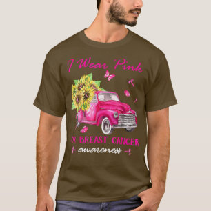 Camiseta Eu Visto Rosa Para A Consciência Do Cancer Da Mama