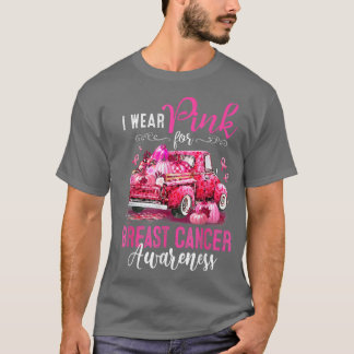 Camiseta Eu Visto Rosa Para A Consciência Do Cancer Da Mama