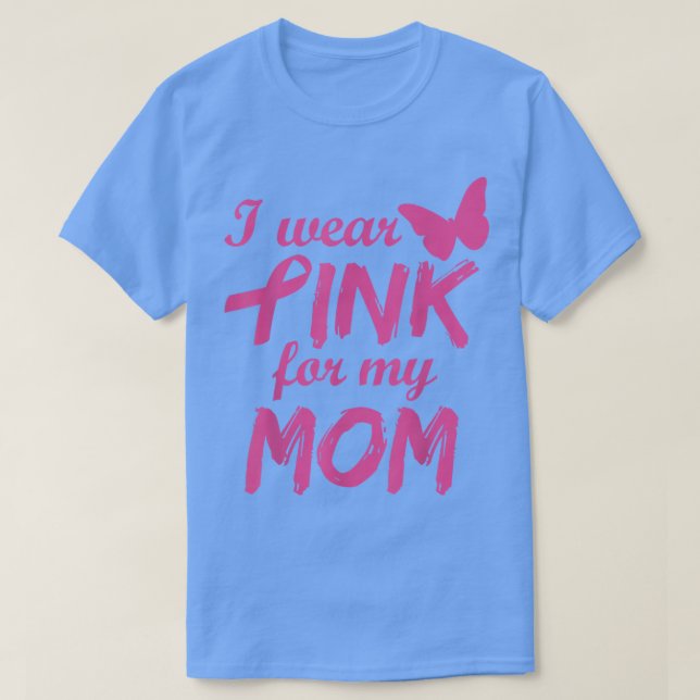 Camiseta Eu Visto Rosa Para A Consciência Do Cancer Da Minh (Frente do Design)