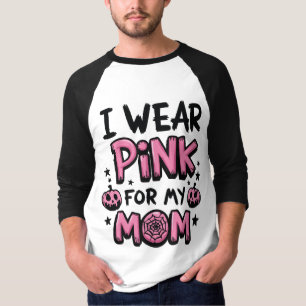 Camiseta Eu Visto Rosa Para A Consciência Do Cancer Da Minh