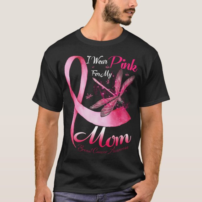 Camiseta Eu Visto Rosa Para A Consciência Do Cancer Da Minh (Frente)