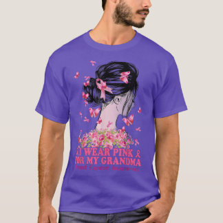 Camiseta Eu Visto Rosa Para A Consciência Do Cancer Da Minh