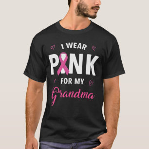 Camiseta Eu Visto Rosa Para A Consciência Do Cancer Da Minh