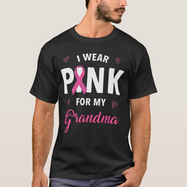 Camiseta Eu Visto Rosa Para A Consciência Do Cancer Da Minh (Frente)