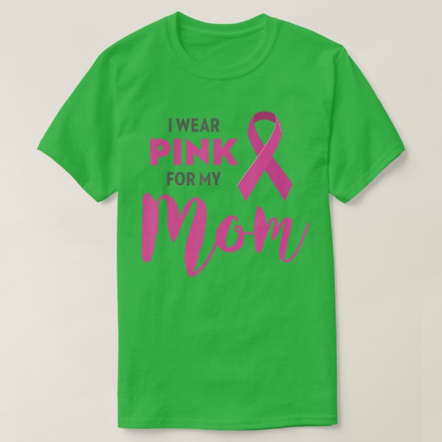 Camiseta Eu Visto Rosa Para A Consciência Do Cancer Da Minh (Frente do Design)