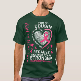 Camiseta Eu Visto Rosa Para A Consciência Do Cancer Da Minh