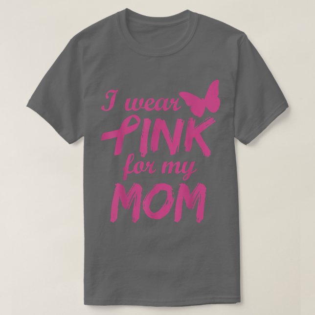 Camiseta Eu Visto Rosa Para A Consciência Do Cancer Da Minh (Frente do Design)