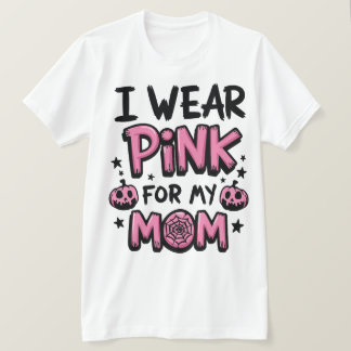 Camiseta Eu Visto Rosa Para A Consciência Do Cancer Da Minh