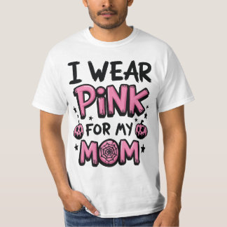 Camiseta Eu Visto Rosa Para A Consciência Do Cancer Da Minh