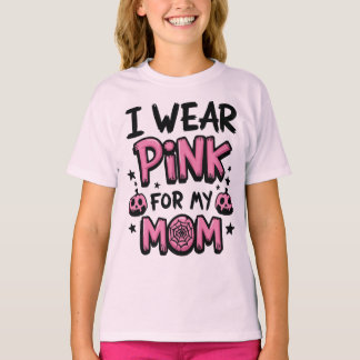 Camiseta Eu Visto Rosa Para A Consciência Do Cancer Da Minh