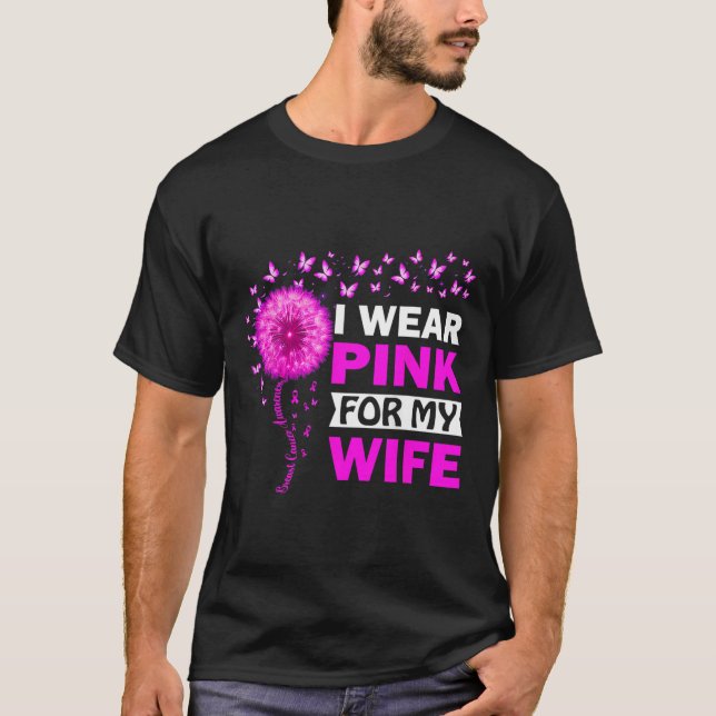 Camiseta Eu Visto Rosa Para A Consciência Do Cancer Da Minh (Frente)