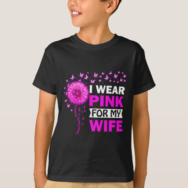 Camiseta Eu Visto Rosa Para A Consciência Do Cancer Da Minh (Frente)