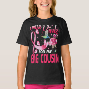 Camiseta Eu Visto Rosa Para A Mama De Hummingbird Do Meu Pr