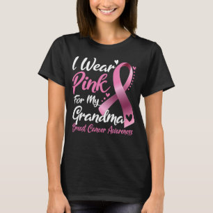 Camiseta Eu Visto Rosa Para A Minha Avó Sensibilização Para