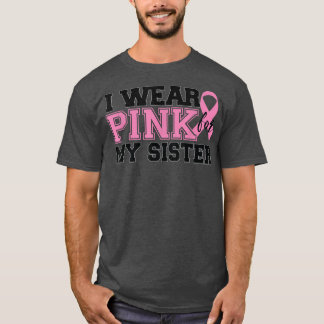 Camiseta Eu Visto rosa para a minha irmã - os anões do Canc