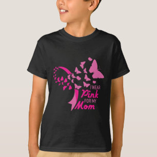 Camiseta Eu Visto Rosa para a minha mãe, Cancer de consciên