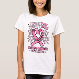 Camiseta Eu Visto Rosa Para A Minha Mãe Cancer De Consciênc