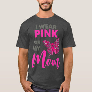 Camiseta Eu Visto Rosa Para A Minha Mãe Cancer Sensibilizaç