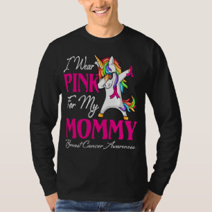 Camiseta Eu Visto Rosa Para A Minha MAMÃE Família Fita Com