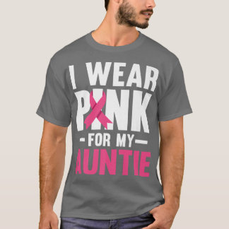 Camiseta Eu Visto Rosa Para A Minha Tia, Cancer De Fita De