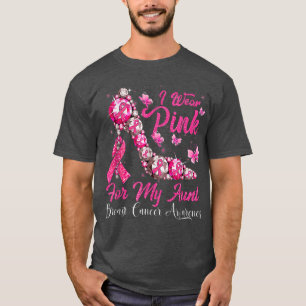 Camiseta Eu Visto Rosa Para A Minha Tia Cancer De Mama De A