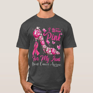 Camiseta Eu Visto Rosa Para A Minha Tia Cancer De Mama De A
