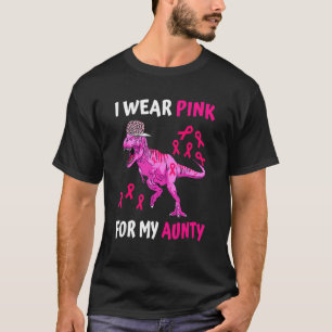 Camiseta Eu Visto Rosa para a minha tia em outubro Nós Vest