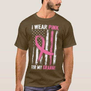Camiseta Eu Visto Rosa Para A Sensibilização Do Cancer Da M