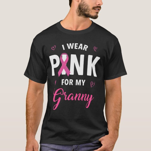 Camiseta Eu Visto Rosa Para A Sensibilização Do Cancer Da M (Frente)