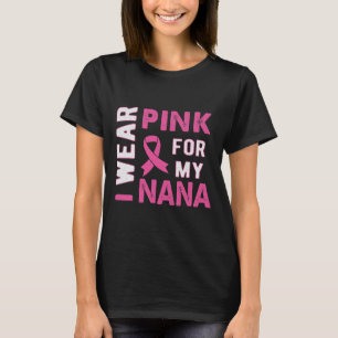 Camiseta Eu Visto Rosa para a Sensibilização do Cancer de M