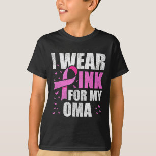 Camiseta Eu Visto Rosa Para Meu Cancer De Mama Com Roupa De