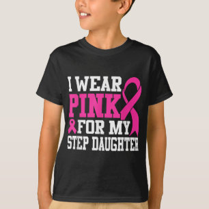 Camiseta Eu Visto Rosa Para Meu Passo Filha Cancer Da Mama