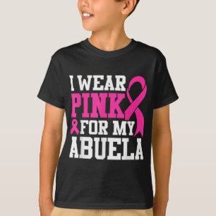 Camiseta Eu Visto Rosa Para Minha Consciência Do Cancer Da