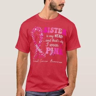 Camiseta Eu Visto Rosa Para Minha Consciência Do Cancer Da 