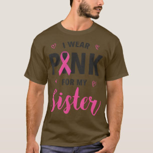 Camiseta Eu Visto Rosa Para Minha Consciência Do Cancer Da