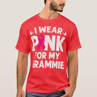 Camiseta Eu Visto Rosa Para Minha Consciência Do Cancer Da