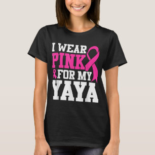 Camiseta Eu Visto Rosa Para Minha Consciência Do Cancer Da