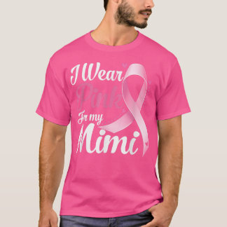 Camiseta Eu Visto Rosa Para Minha Consciência Do Cancer Mim