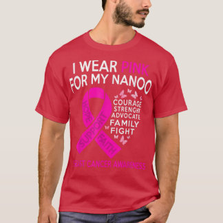 Camiseta Eu Visto Rosa Para Minha Consciência Nanoica Do Ca