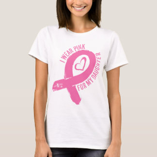 Camiseta Eu Visto Rosa Para Minha Filha