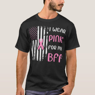 Camiseta Eu Visto Rosa Para Minha Fita De Câncer De Mama Ro