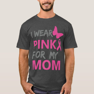 Camiseta Eu Visto Rosa Para Minha Mãe Cancer Consciência 1