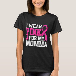 Camiseta Eu Visto Rosa Para Minha Mãe Cancer De Mama Sensib