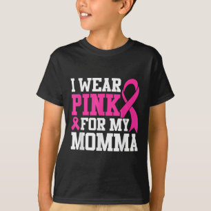 Camiseta Eu Visto Rosa Para Minha Mãe Cancer De Mama Sensib