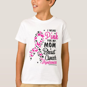 Camiseta Eu Visto Rosa Para Minha Mãe Cancer Sensibilização