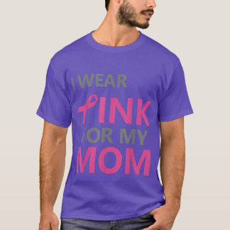 Camiseta Eu Visto Rosa Para Minha Mãe Sensibilização Para O