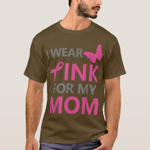 Camiseta Eu Visto Rosa Para Minha Mãe Sensibilização Para O