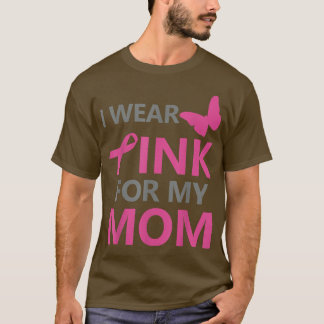 Camiseta Eu Visto Rosa Para Minha Mãe Sensibilização Para O
